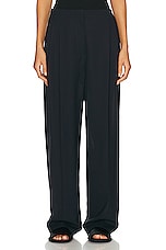 The Row Lonan Pant in Navy, view 1, click to view large image.