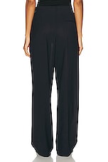 The Row Lonan Pant in Navy, view 3, click to view large image.