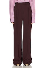 The Row Antone Pant in Burgundy, view 1, click to view large image.