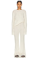 The Row Gregori Pant in Greige, view 4, click to view large image.