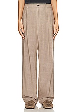 The Row Tor Pant in Taupe & Ivory Melange, view 1, click to view large image.