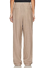 The Row Tor Pant in Taupe & Ivory Melange, view 3, click to view large image.