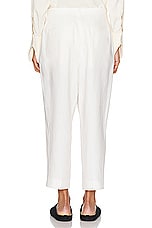 The Row Tonnie Pant in OFF WHITE, view 3, click to view large image.