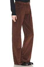 The Row Eglitta Pant in Brown, view 2, click to view large image.