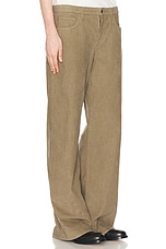 The Row Eglitta Pant in Khaki, view 2, click to view large image.