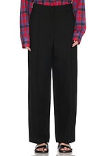 ボトムスその他 The Row Lilas trousers in black wool and linen Lilas Pant Black in Wool and Linen – The Row