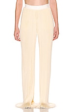 The Row Lucero Pant in Natural Light Yellow, view 1, click to view large image.