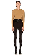 The Row Lanza Pant in Black, view 4, click to view large image.