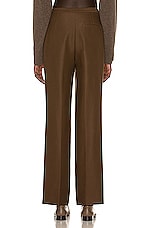 The Row Elia Pant in Warm Taupe, view 3, click to view large image.