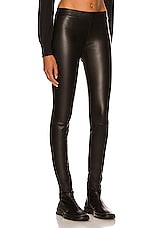 The Row Moto Legging in Black, view 2, click to view large image.