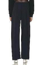 The Row Gala Pant in Navy, view 3, click to view large image.