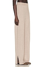 The Row Egle Pant in Beige Melange & Dark Gold, view 2, click to view large image.
