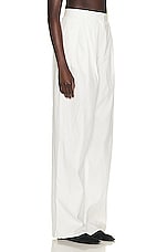 The Row Bufus Pant in Off White, view 2, click to view large image.
