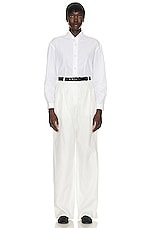 The Row Bufus Pant in Off White, view 4, click to view large image.