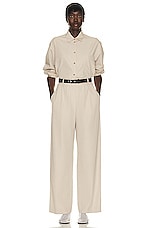 The Row Bufus Pant in Stone, view 4, click to view large image.