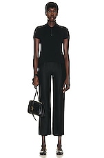 The Row Flame Pant in Black, view 4, click to view large image.