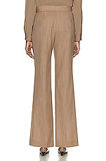 The Row Baer Pant in Beige Melange, view 3, click to view large image.