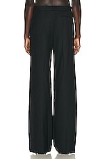 The Row Bany Pant in Black, view 3, click to view large image.