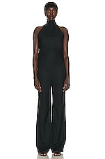 The Row Bany Pant in Black, view 4, click to view large image.