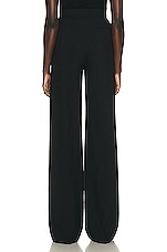 The Row Delton Pant in Black, view 3, click to view large image.
