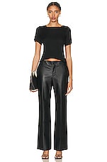 The Row Baer Pant in Black, view 4, click to view large image.