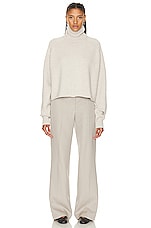 The Row Bremy Pant in Beige & Grey, view 4, click to view large image.