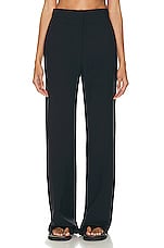 The Row Delton Pant in Dark Blue, view 1, click to view large image.