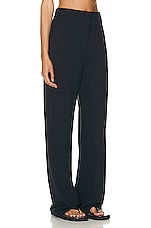 The Row Delton Pant in Dark Blue, view 2, click to view large image.