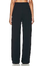 The Row Delton Pant in Dark Blue, view 3, click to view large image.