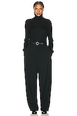 The Row Rufos Pant in Black, view 4, click to view large image.