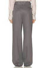 The Row Lonan Pant in Army Grey, view 4, click to view large image.