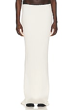 The Row Moss Skirt in Latte, view 1, click to view large image.