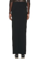 The Row Alania Skirt in Black, view 3, click to view large image.