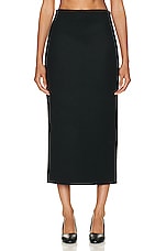 The Row Bartellette Skirt in Black, view 1, click to view large image.