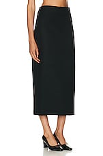 The Row Bartellette Skirt in Black, view 2, click to view large image.