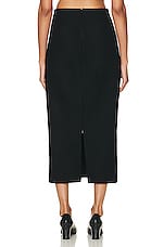 The Row Bartellette Skirt in Black, view 3, click to view large image.