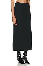 The Row Kassie Skirt in Black, view 2, click to view large image.