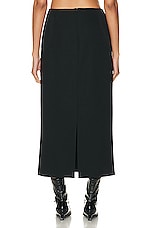The Row Kassie Skirt in Black, view 3, click to view large image.
