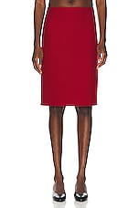 The Row Bart Skirt in Lipstick, view 1, click to view large image.
