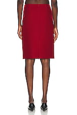 The Row Bart Skirt in Lipstick, view 3, click to view large image.
