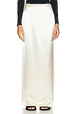 The Row Bartelle Skirt in Milk, view 1, click to view large image.