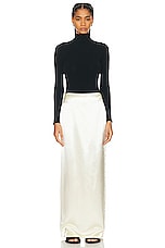 The Row Bartelle Skirt in Milk, view 4, click to view large image.