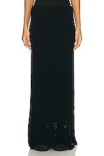 The Row Fumaia Skirt in Black, view 1, click to view large image.