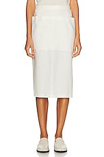The Row Lulli Skirt in OFF WHITE, view 1, click to view large image.