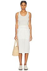 The Row Lulli Skirt in OFF WHITE, view 4, click to view large image.