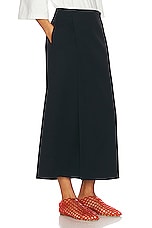 The Row Kavi Skirt in Navy, view 2, click to view large image.