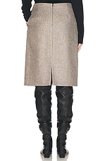 The Row Corinna Skirt in Onyx, view 3, click to view large image.