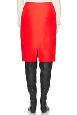 The Row Corinna Skirt in Candy Red, view 3, click to view large image.