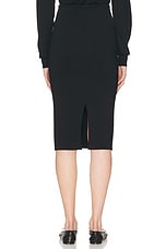 The Row Hodette Skirt in Black, view 3, click to view large image.