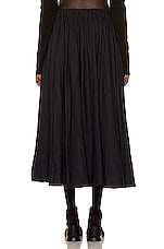 The Row Sunday Skirt in Black, view 3, click to view large image.